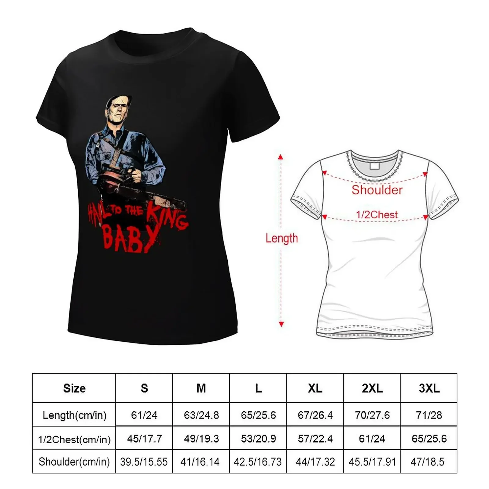 Hail to the King Baby T-Shirt graphics summer top Womens clothing