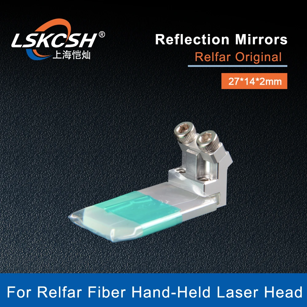 Imagem -03 - Lskcsh-lente Refletiva Laser Espelhos de Reflexão com Suporte Cabeça de Solda Manual Original Relfar 27x14x2 mm