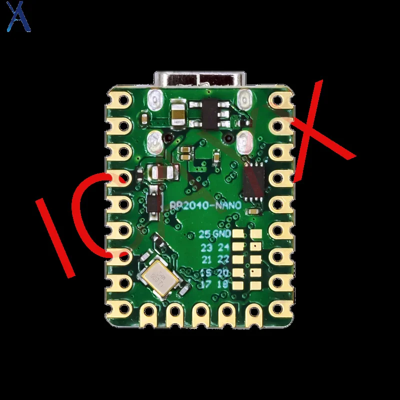 Para placa de desenvolvimento de microcontrolador Raspberry PI RP2040-Zero, placa-mãe PICO, processador dual core, microcontrolador mini