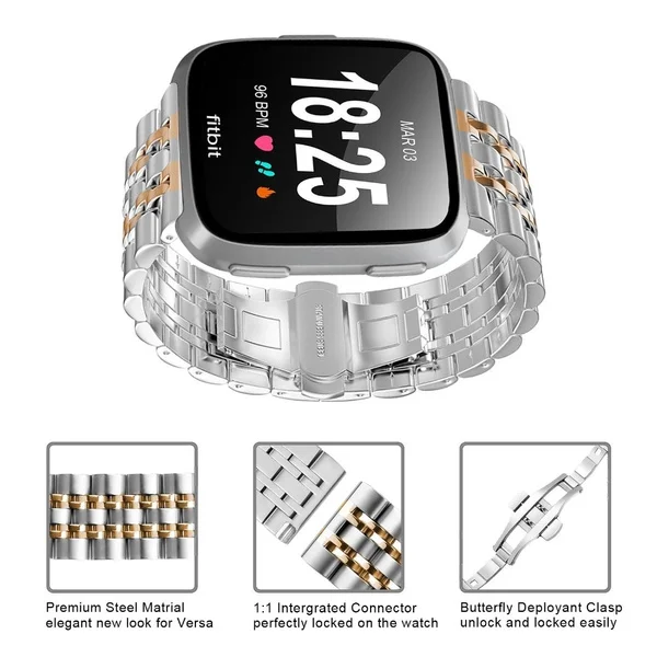 Stainless Steel band For Samsung Galaxy watch 6/5/4/Classic metal link bracelet amazfit GTS-GTR-4-3-mini-bip 3 20mm 22mm strap