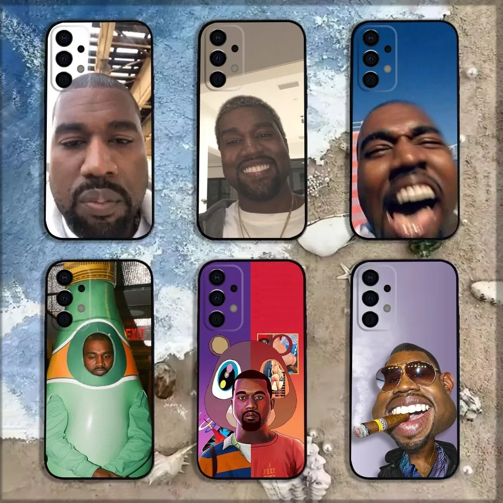 K-Kanye W-West Funny Phone Case For Samsung Galaxy A13,A21s,A22,A31,A32,A52,A53,A71,A80,A91 Soft Black Shell