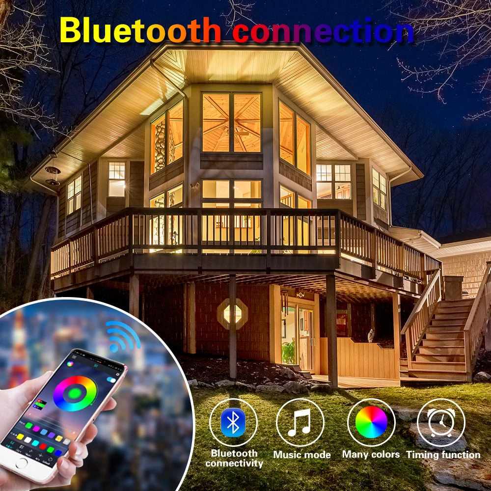 5V USB RGB 5050 LED Strip Light Bluetooth-compatible Remote Control 24Key 44key Kit USB Power Waterproof Flexible Tape Backlight