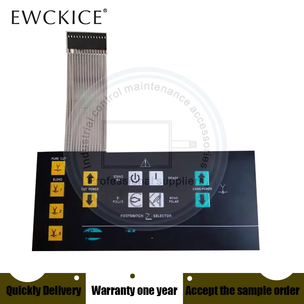 Imagem -05 - Hmi Force Plc Teclado Interruptor de Membrana Teclado Novo