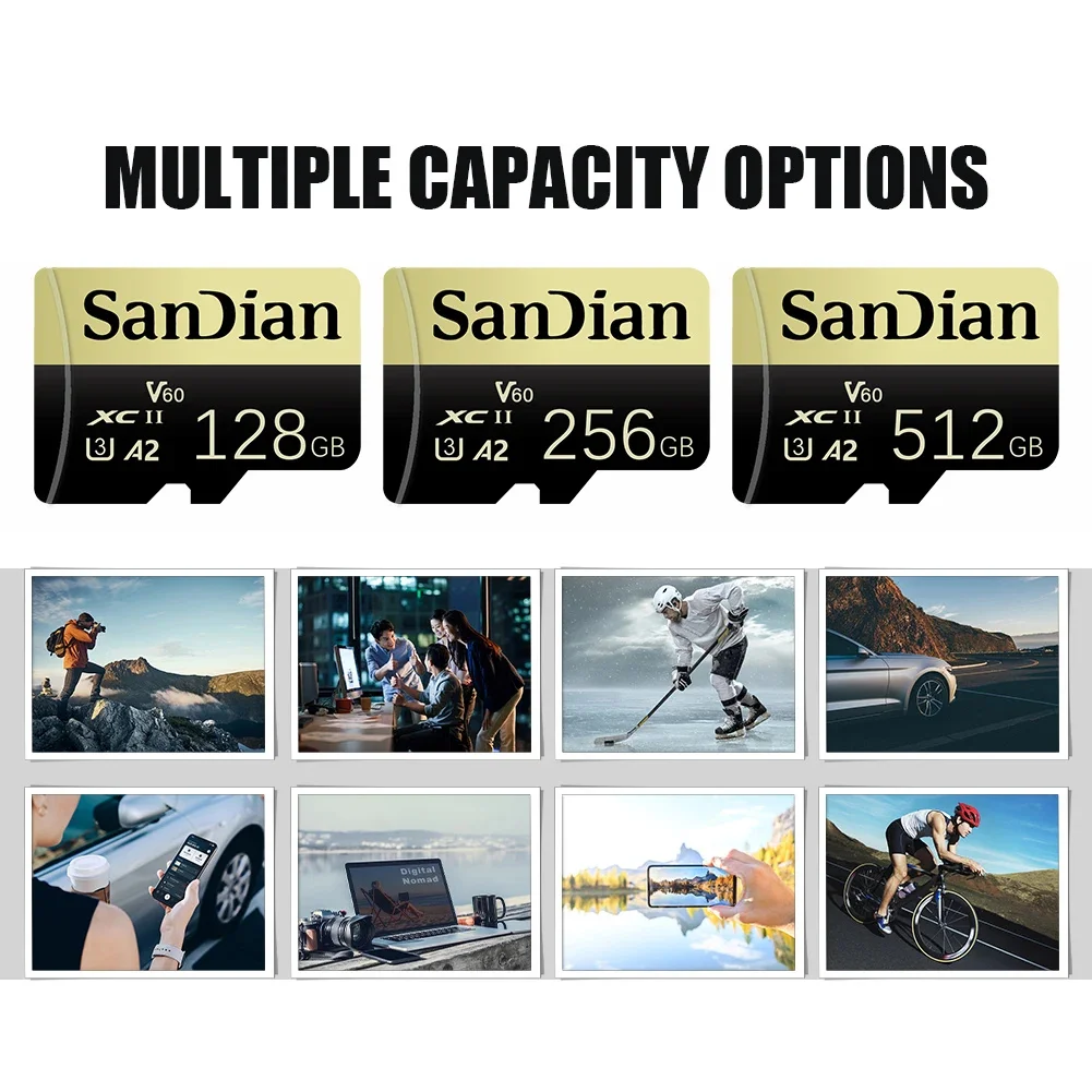 Micro SD Card 32GB 64GB 128GB 256GB Micro TF SD Memory Card UHS-I U3 V30 Class 10 Fast Transfer For GoPro DJI Smartphone view 6