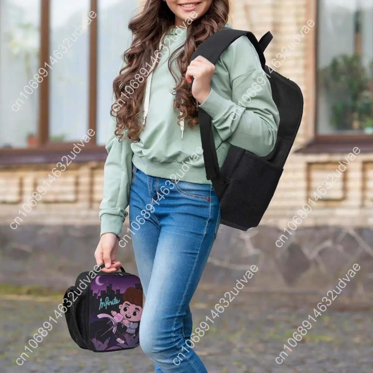 Caylus Backpack Student Boys Girls BookBag School Bag Computer Shoulder Bags 3ps Insulated Lunch Bag Pencil Case