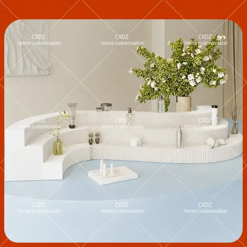 Eighteen Paper Exhibition Samples Pin Bean Display Rack Museum Display Product Showcase Shelf Floating Step Micro Booth