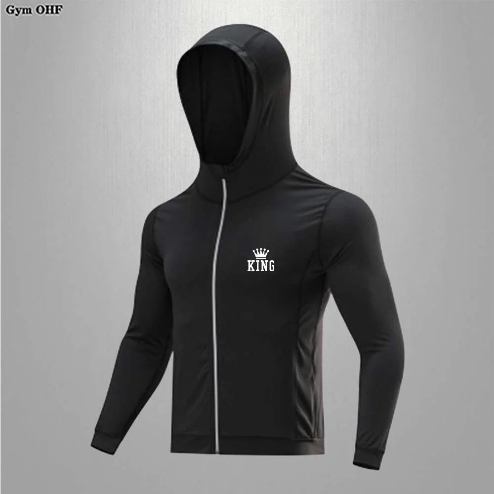 Sudadera de entrenamiento para hombre, chaqueta deportiva para deportes al aire libre, ciclismo, secado rápido, abrigo a prueba de viento, Rashguard