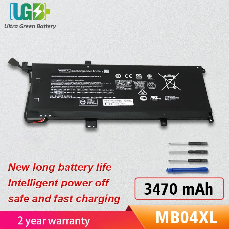 UGB New MB04XL HSTNN-UB6X TPN-W119 Battery For HP Envy X360 Series 15-AQ103NO 15-AR000ND 15-AQ002NX M6-AQ003DX W2K42UA