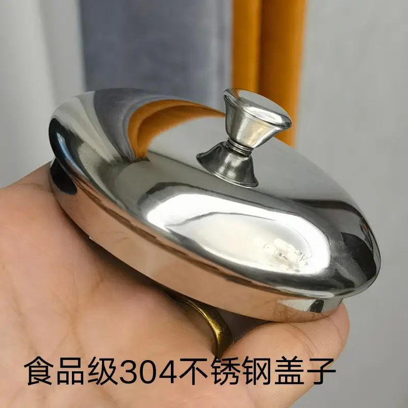 

304 stainless steel cup mug lid universal water cup lid dustproof round teacup mouth cup lidanti-drop and durable.