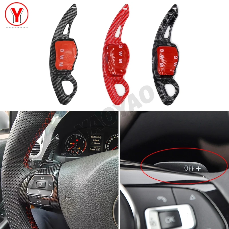 

For Volkswagen VW Golf 6 Mk6 Jetta GTI R20 CC R36 Scirocco Magotan Car Steering Wheel Shift Paddle Extend Shifters Sticker DSG