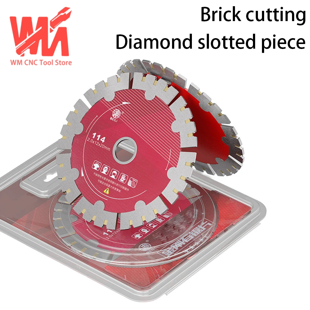 

Slotting cutting blade for concrete wall 114 angle grinder, water and electricity slotting king saw blade