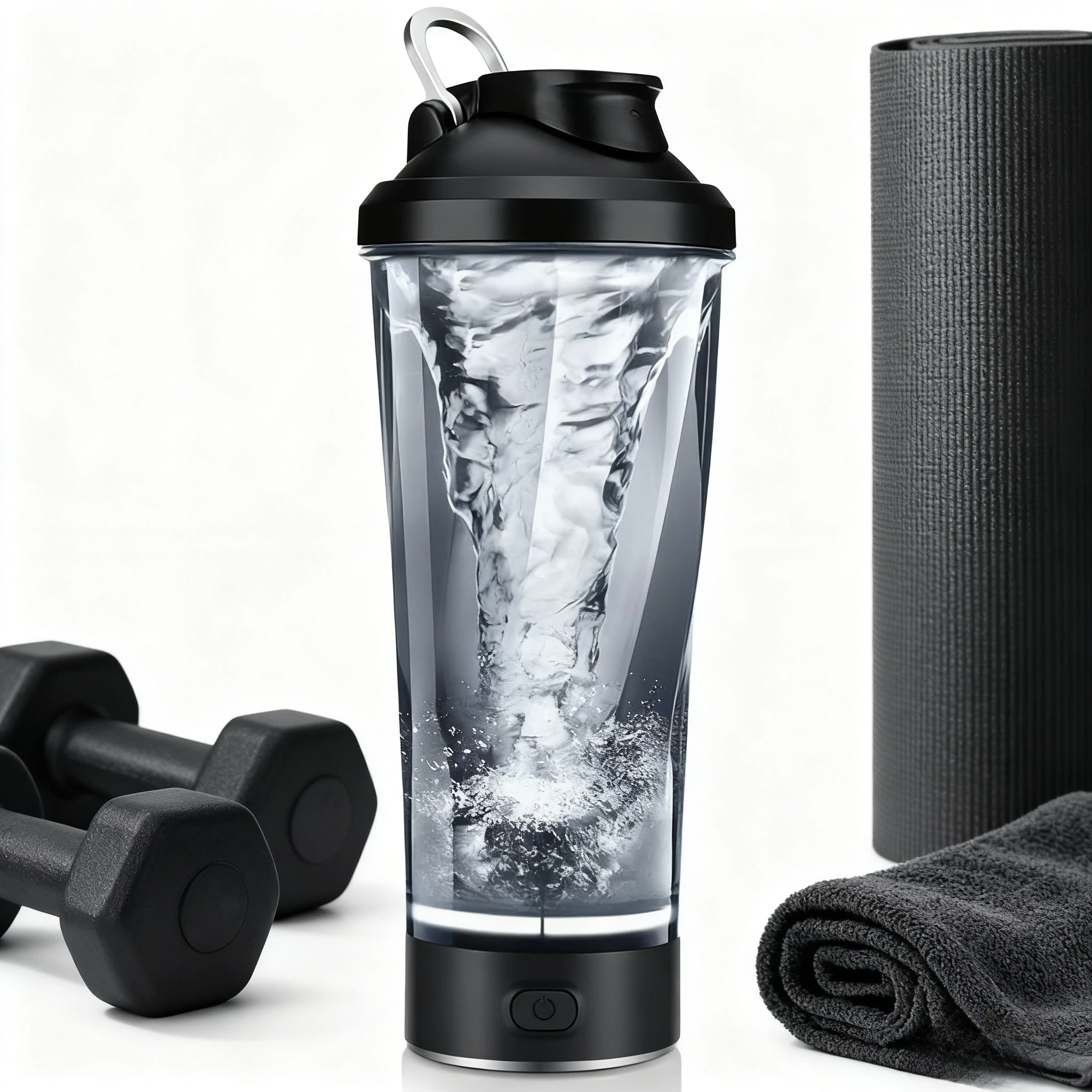 Detachable Electric Mixing Cup Electric Protein Powder Shaker Cup USB Rechargeable Reusable Suitable for Indoor/outdoor Use.