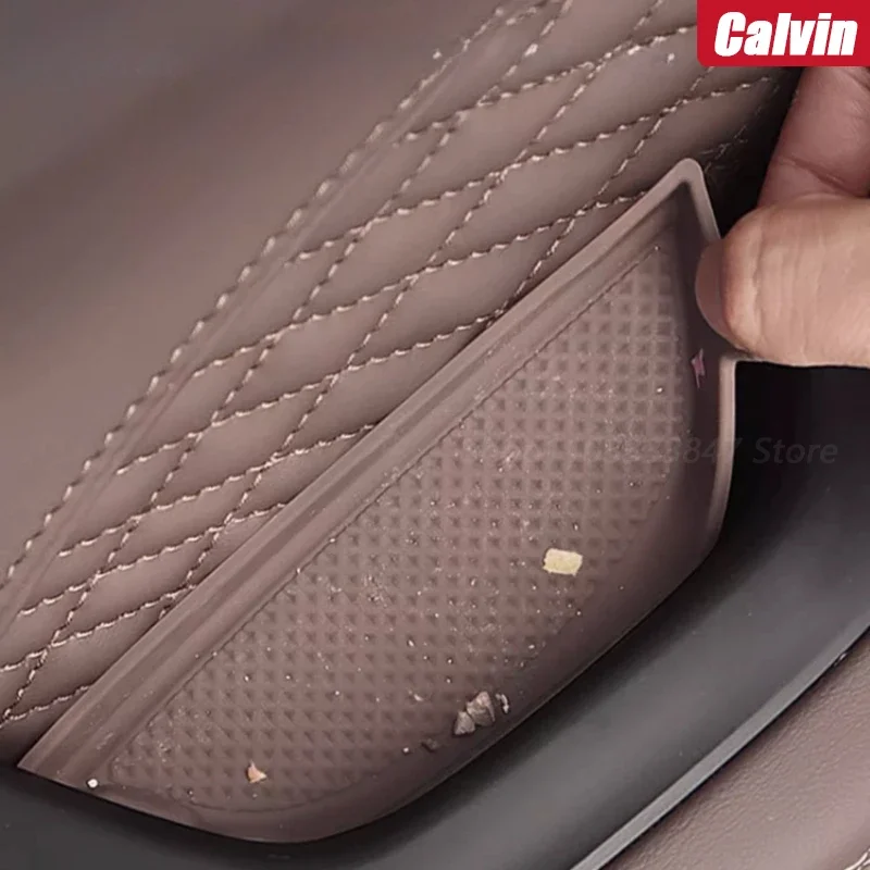 Picture 6: For BYD Han DM-i/EV Door Inner Handle Storage Silicone Pad Armrest Tray Protective Pad Door Storage Box Car Interior Accessories