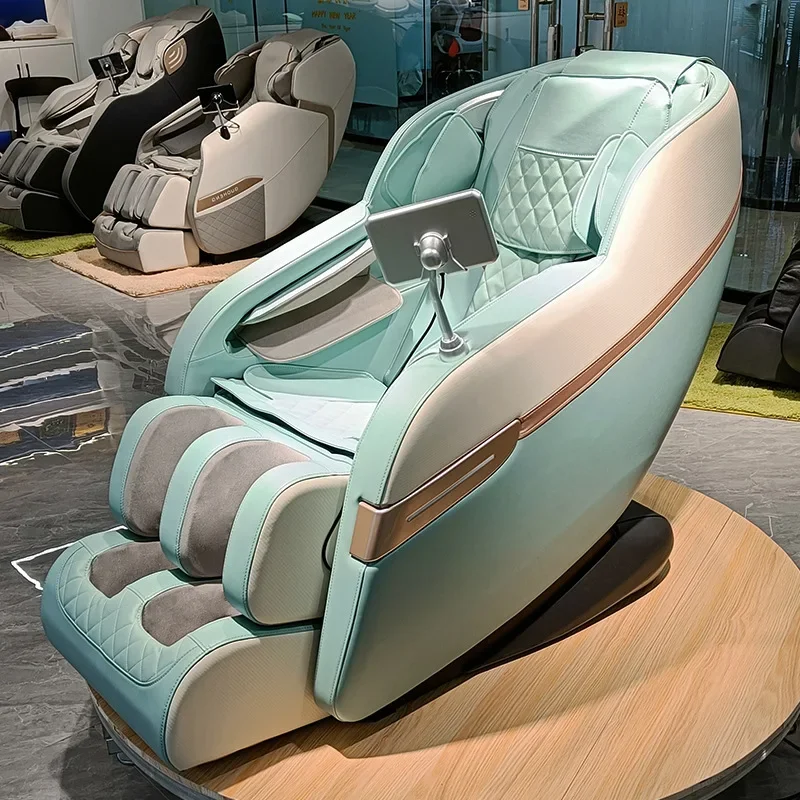 Deluxe intelligent full-body electric massage chair for middle-aged and elderly small space capsule music sofa chair