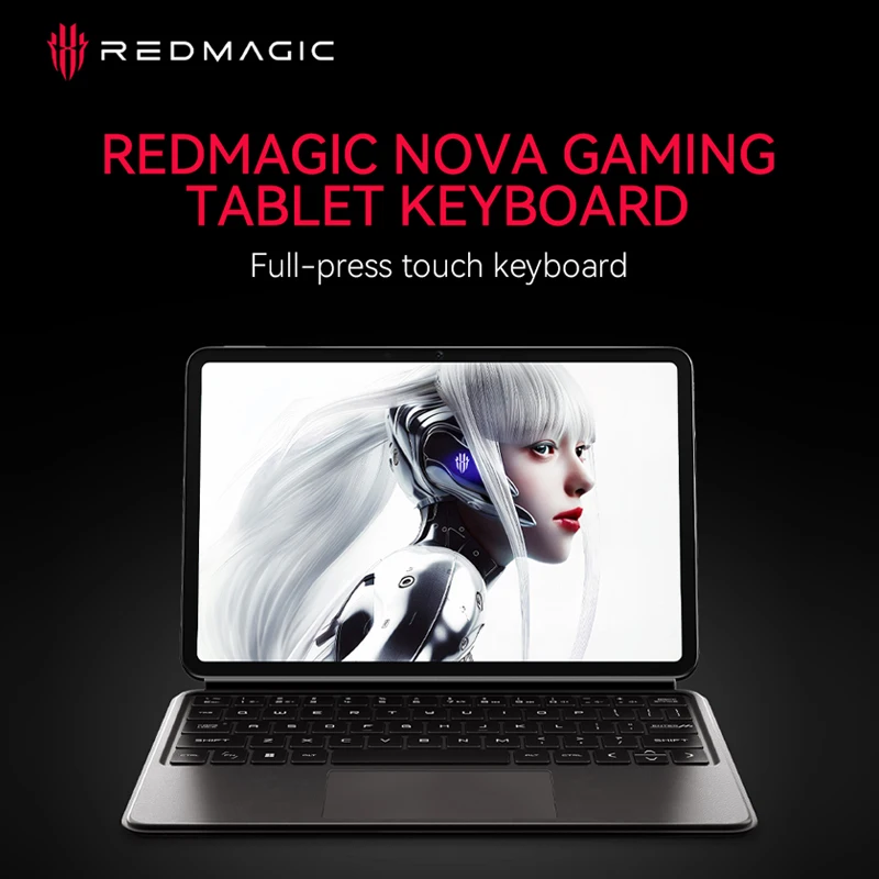 Original RedMagic gaming Tablet Pro Nova  Magnetic Smart Touch Keyboard Protection Case 64-Key Compact Layout