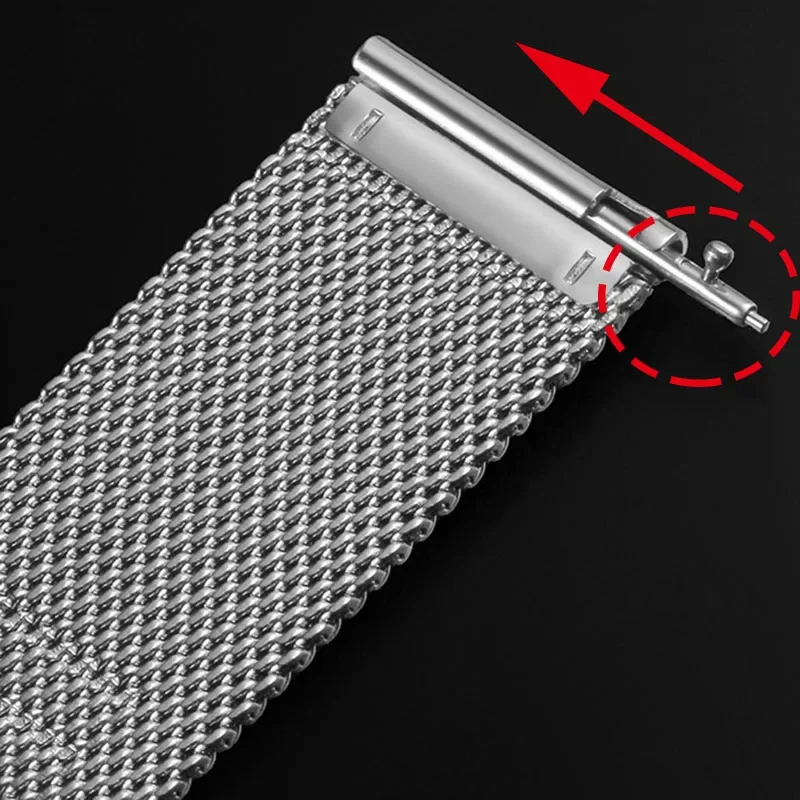 0.6MM Mesh Watch Strap for Seiko for DW Watch Steel Milanese Strap 12 13 14 15 16 17 18 19 20 21 22 24mm Men Women Watch Band