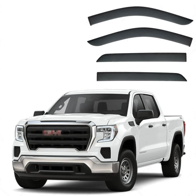 

Side Window Deflector Weather Shield Window Visor Awnings & Shelters For GMC Sierra 2019 2020 2021 2022 2023