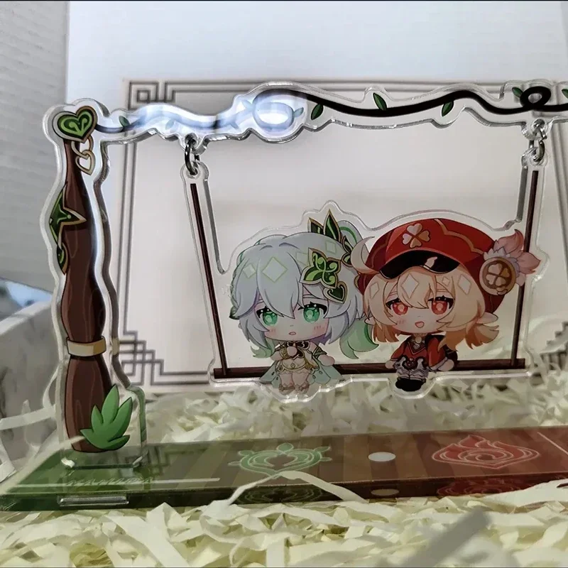 

Популярная игра ударный скарамухе, играйте на качели, акриловая фигурка, подставка, модель, настольное украшение, стоячий знак, коллекционные украшения