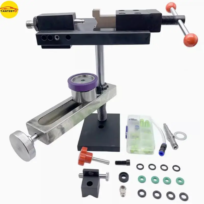 CRIN Injector Testing Fixture Clamp Support Frame Tool with Oil Return Device for CR Test Bench