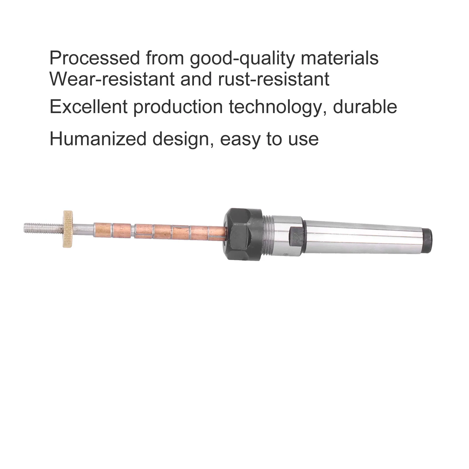 Woodturning Pen Mandrel Lathe Machine Revolving Centre Taper Handle Collet Chuck Accessories Woodturning Pen Mandrel Taper view 2