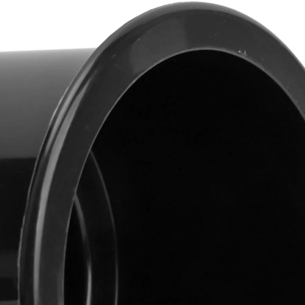 Easy Clean Black Cup Holder Drain Hole Smooth Surface Recessed Drink Holder White Insert Drink Holders Yacht Use