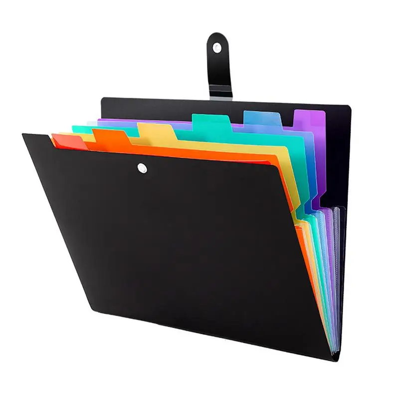 Expanding File Folder Expanding File Accordion Organizer with 7 Pockets and Colorful Labels File Folders Letter Size Portable