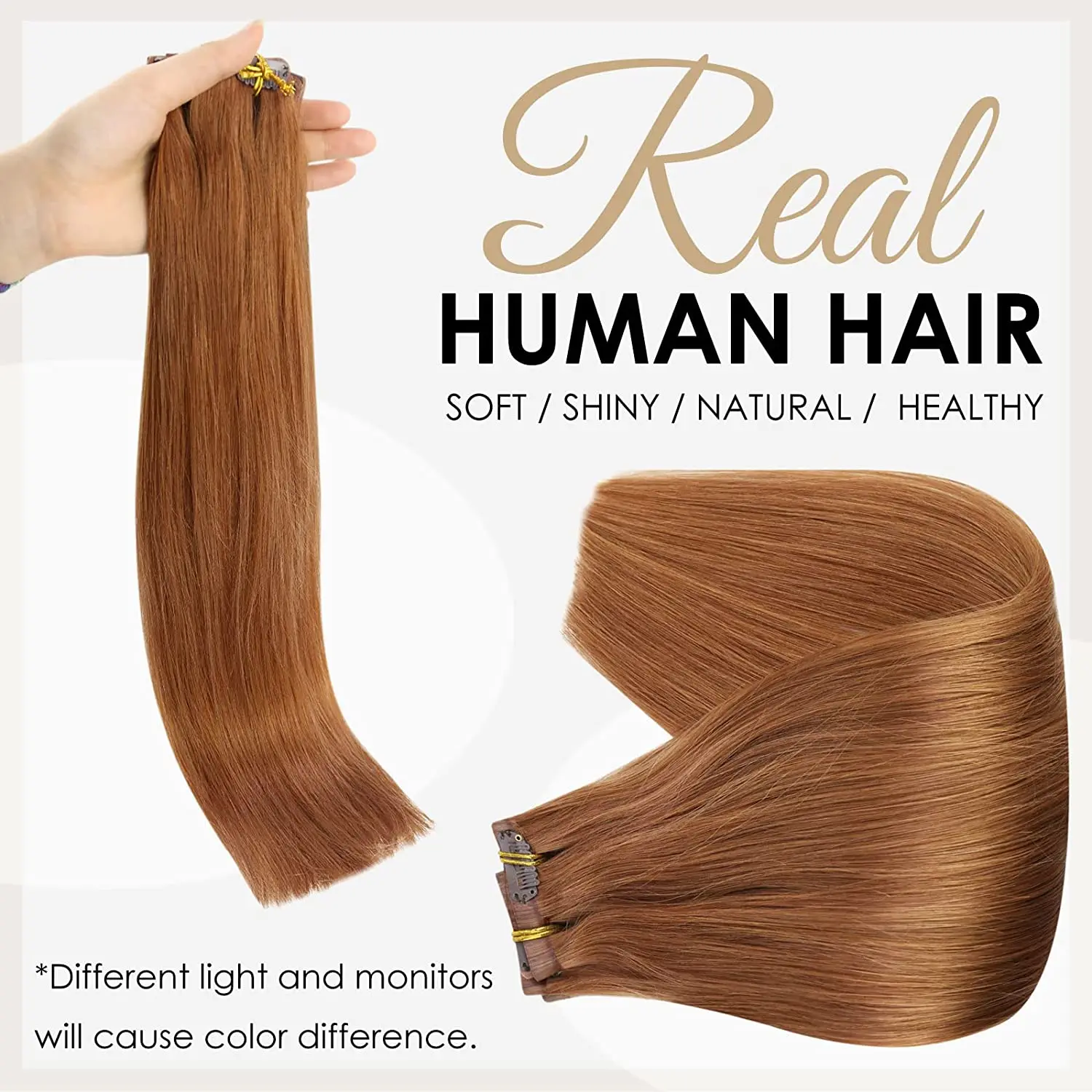 Volledige Glans Naadloze Clip In Hair Extensions Menselijk Haar 8 Stuks 120G Clip In Human Hair Extensions Ombre Blonde Kleur Pu Remy Inslag