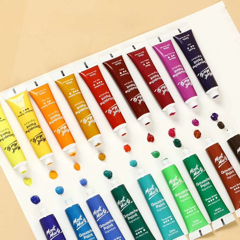 Набор для рисования гуашью 12/цветов, 12 мл