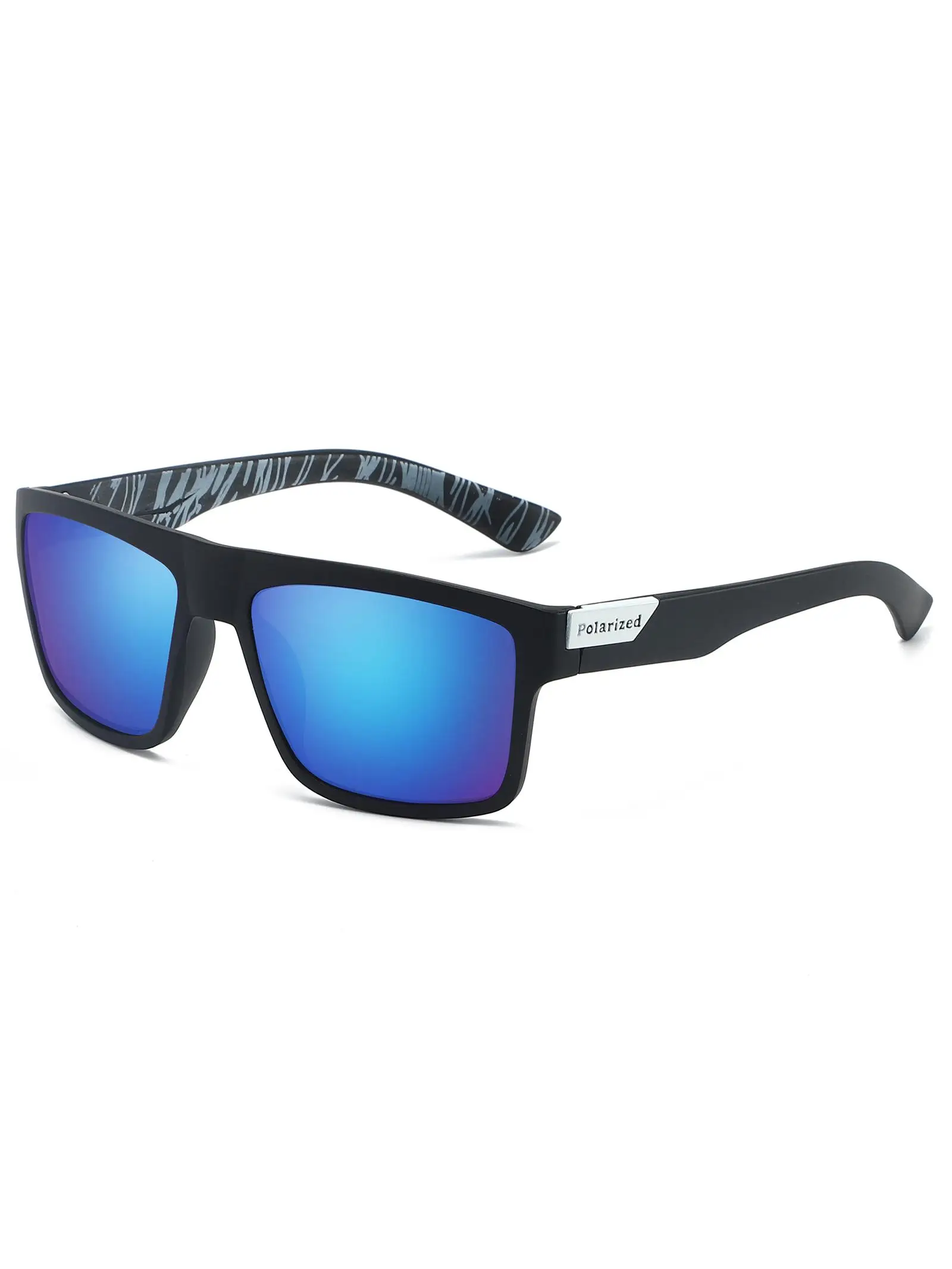 Klassische Polarisierte Sonnenbrille für Männer und Frauen Modische Eckige Brillen Vintage Fahrbrillen Sport-Sonnenbrillen