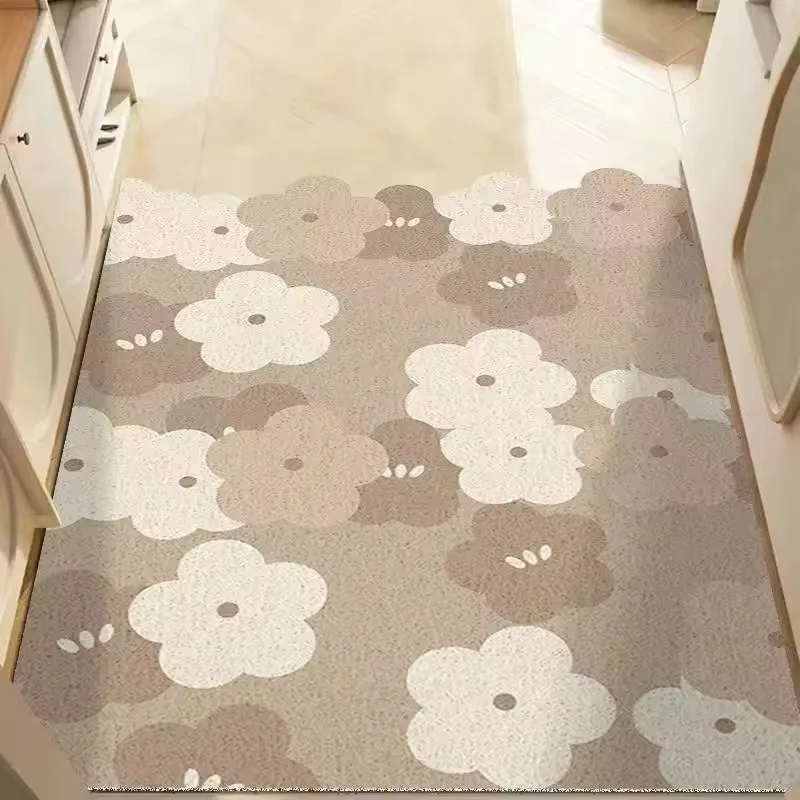 

Silk Circle Entrance Door Mat Dirt Resistant and Dirt Resistant Foot Mat Cloud Shaped Door Mat Cutting At The Entrance