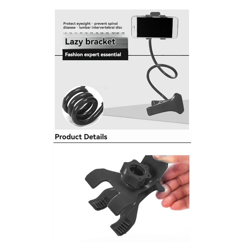 New Mobile Phone Holder Flexible Lazy Holder Adjustable Cell Phone Clip Home Bed Desktop Mount Bracket Phone Stand