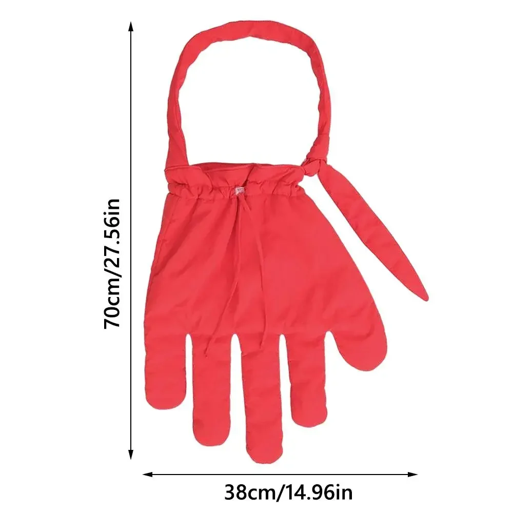 Nuevo Bolsos de guantes de nailon rojo, bolso de hombro estilo callejero de gran tamaño, bolso de compras estilo euroamericano para mujer