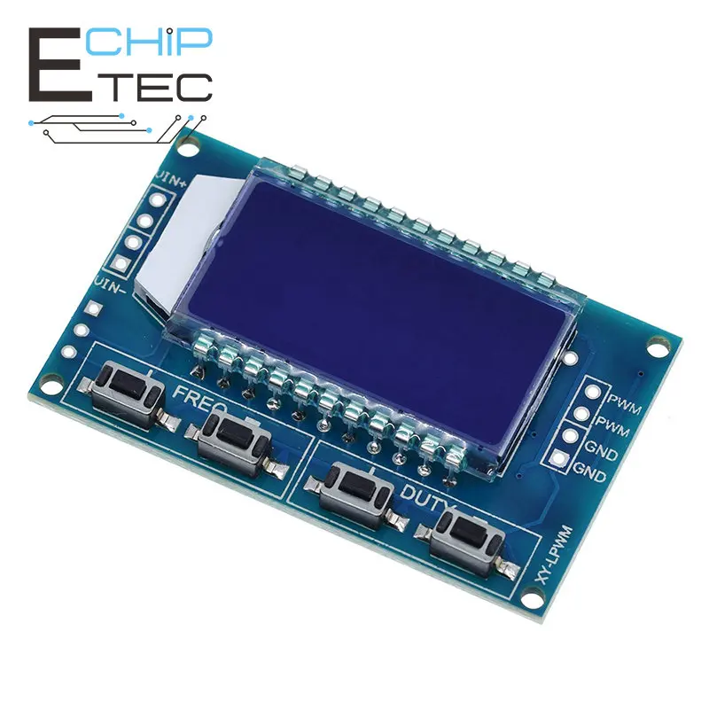 

1PCS 3.3V-30V signal generator PWM board module pulse frequency duty ratio adjustable module LCD display