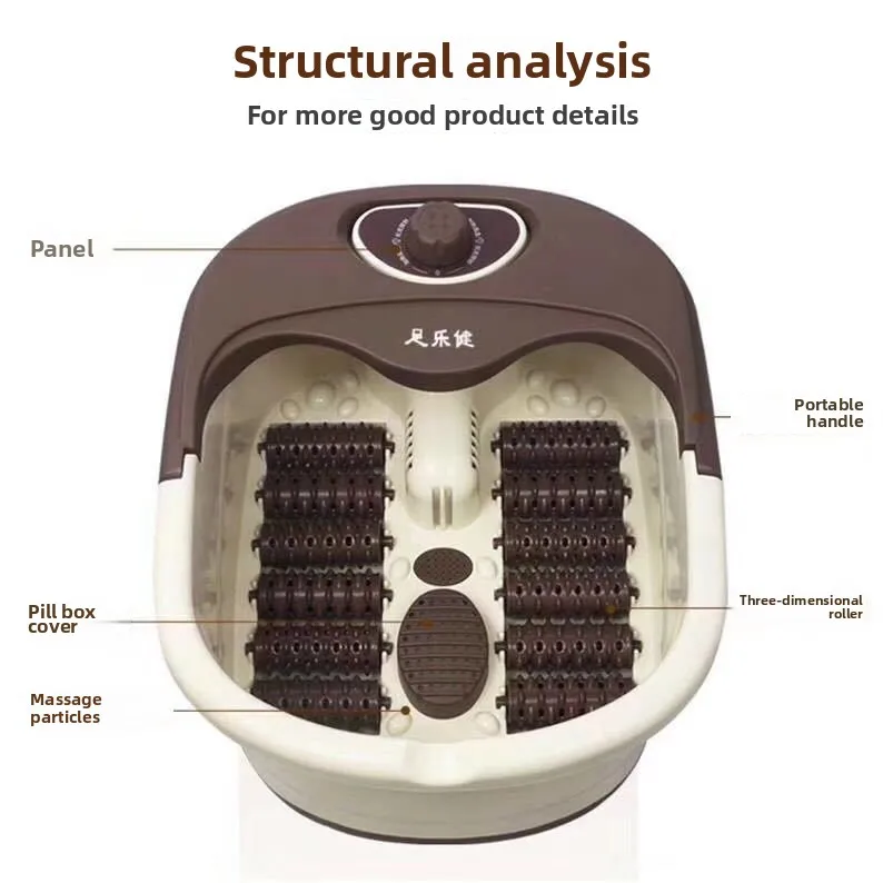 

Household Foot Soaking Bucket Automatic Massage Foot Soaking Heating Basin Constant Temperature Plastic Foot Washing Basin