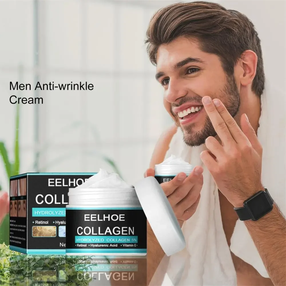 EELHOE-Creme Facial Anti Envelhecimento para Homens, Remover Rugas, Refirmante, Levantamento, Clareamento, Clareamento, Hidratante, Cremes Faciais