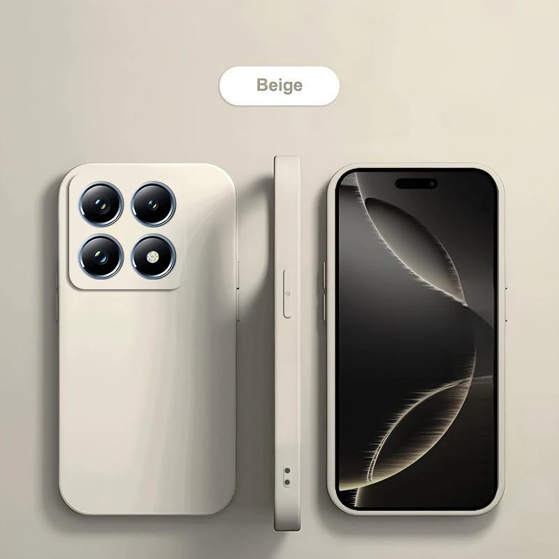 Für xiaomi 14 t pro hülle quadratische flüssige silikon telefon hülle für xiaomi mi 14 t pro mi 14 t pro 14tpro mi14t pro zurück weiche tpu abdeckung – Detail 14