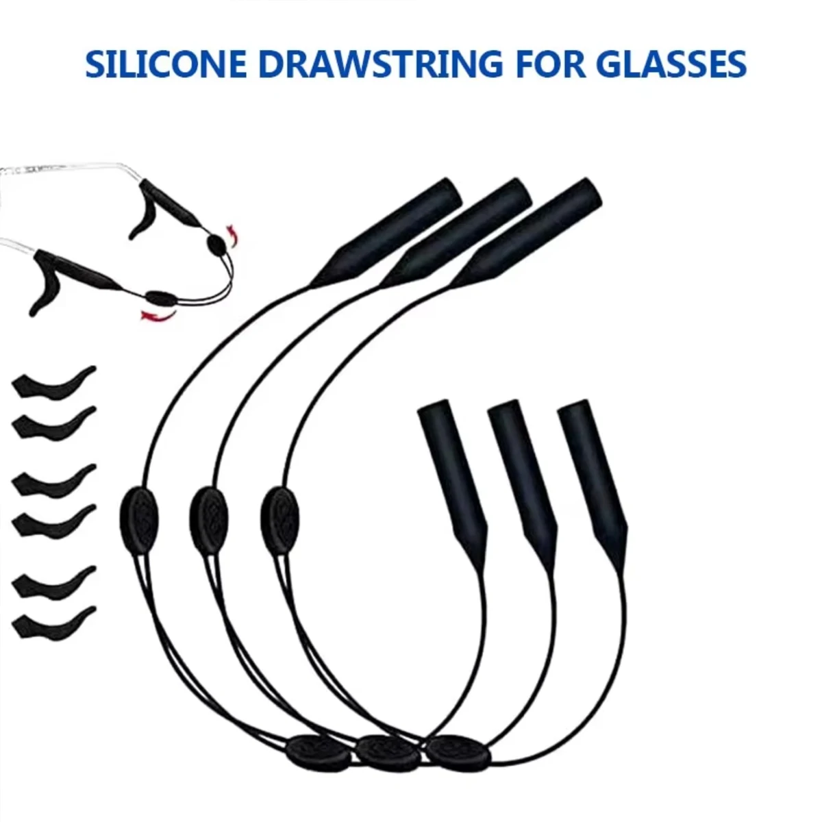 Adjustable Anti-slip Eyewear Retainer Universal Fit Eyeglass Lanyard Sports Sunglasses Unisex Holder Strap Lanyard PS02