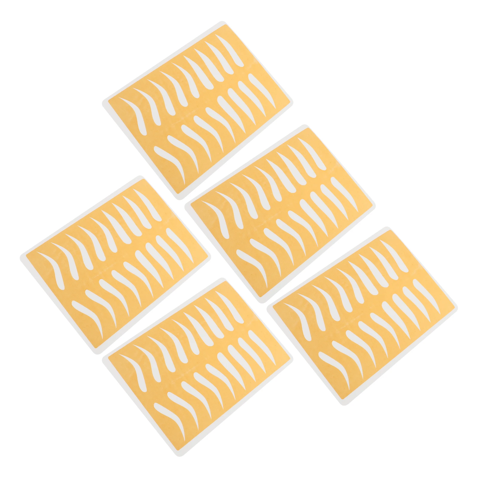 

5 Pcs Eyebrow Practice Skin Sheets Tattoo Training Artificial Silicone Fake Skin Realistic Texture Beginners Professionals Home