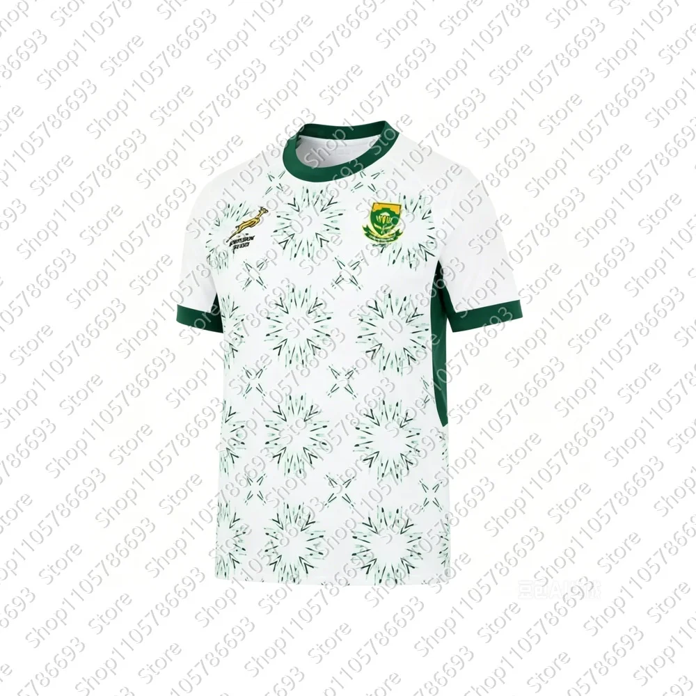 2026 3D Atmungsaktives Schnelltrocknendes Südafrika Rugby-Trikot T-Shirt für Kinder und Erwachsene Sommer-Sportmode in Übergrößen – Detail 3