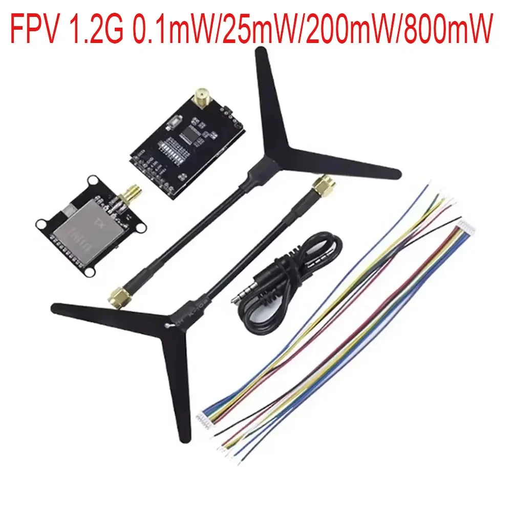 

FPV 1,2G 0,1 мВт 25 МВт 200 МВт 800 МВт 9CH передатчик-приемник FPV Combo для RC Drone Quad Enhancement Booster