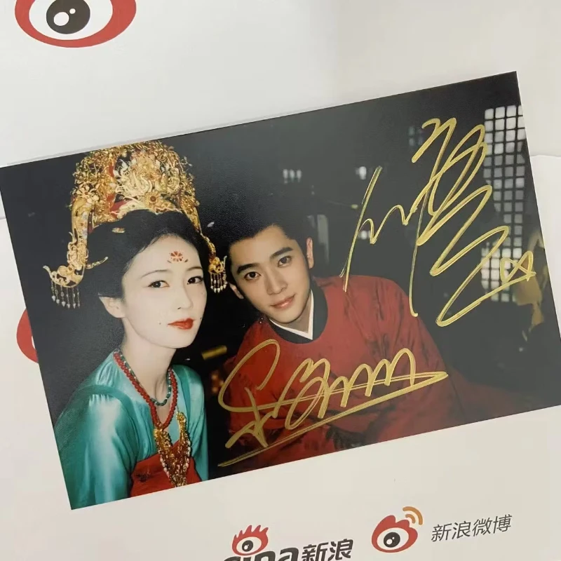 Bai Lu Cheng Lei Magazine Cover TV The First Jasmine Ye Li Mo Xiuyao Drama Stills Photo Handwritten Signature Picture
