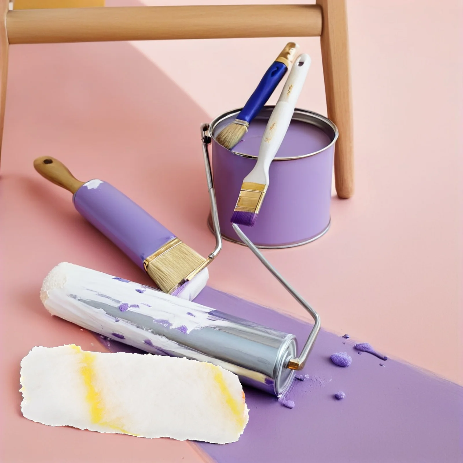 

10Pcs Paint Roller Covers High Durability Flat Head Design for Walls Doors Cabinets Floors Painting Supplies Home Repair Tools