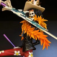 【New】33cm One Piece Anime Figure Lx Brook King Of Souls Musician Action Figure Pvc Model Statue Decor Toy Kids Christmas Gifts