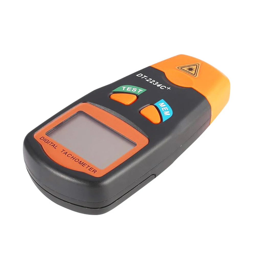 1pc Non-contact RPM Photoelectric Tachometer Large Digital LCD Display Non-Contact Tachometer Measuring Wood Diagnostic Tool