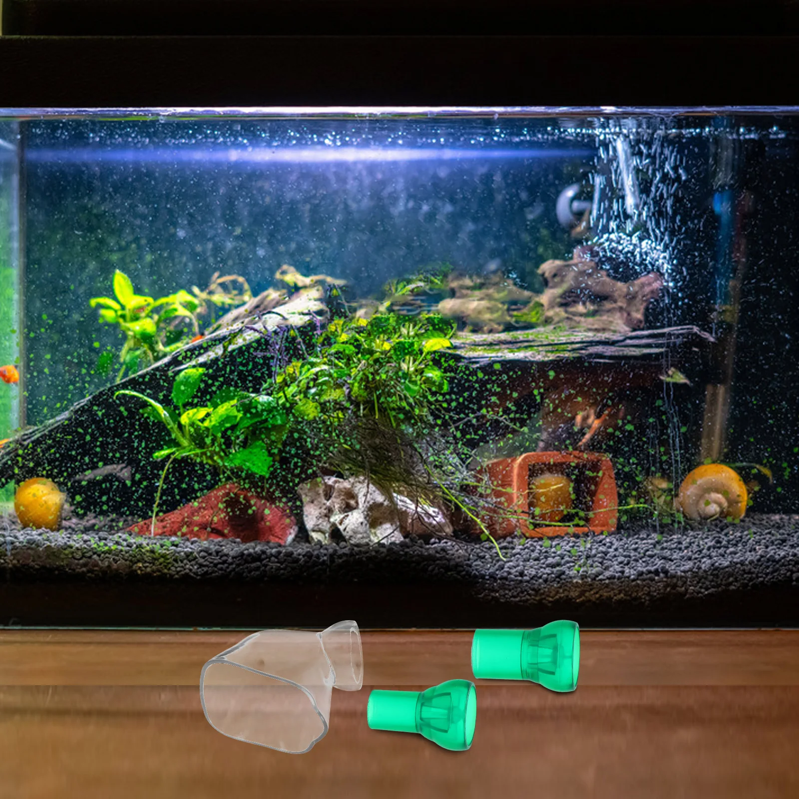 

Filter Water Outlet Fish Tank Lily Pipe Aquarium Nozzle Canister Betta Tube Dual Interface Filtration System Transparent