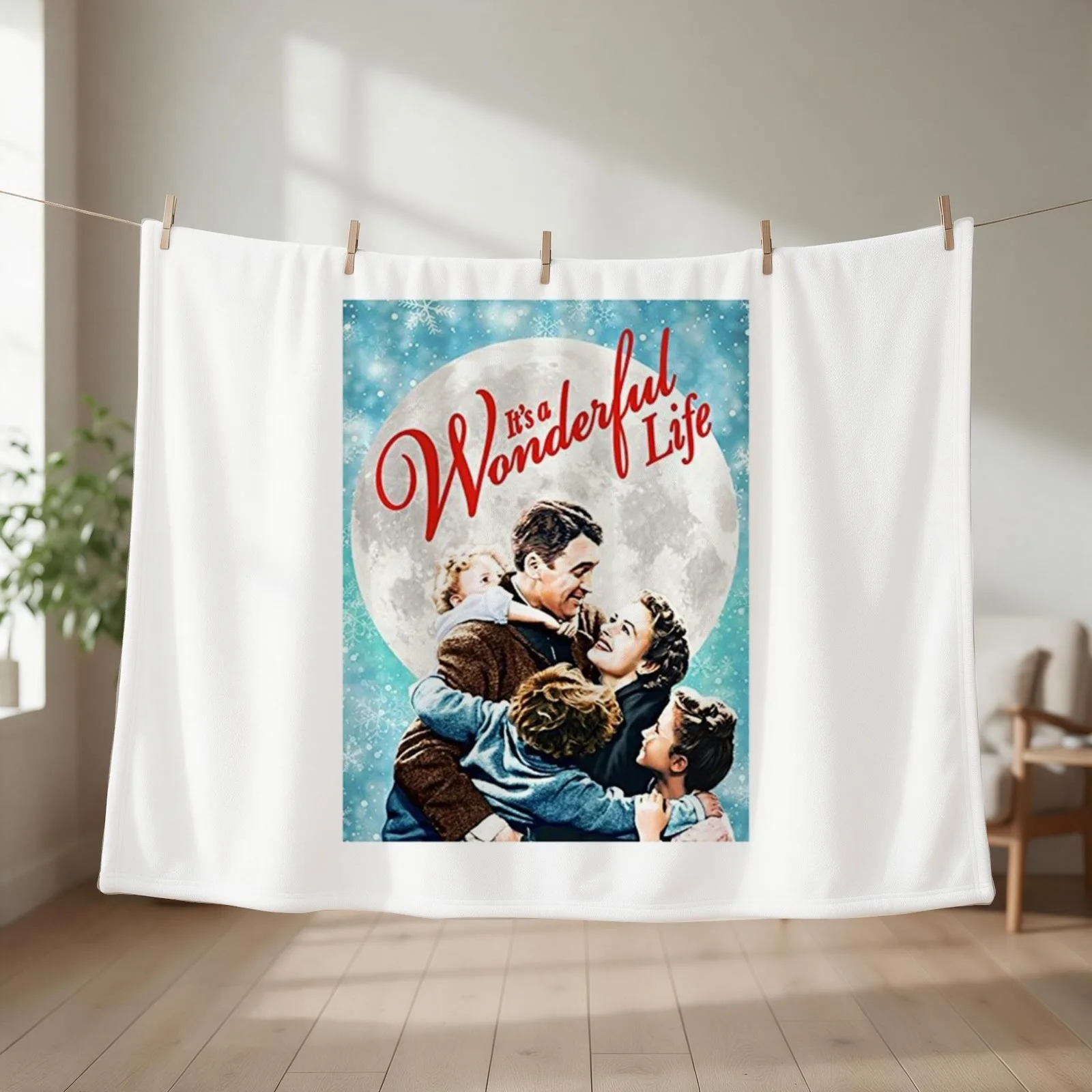 its wonderful life family Throw Blanket Travel Sofa Throw Soft Plush Plaid For Sofa Thin Blankets