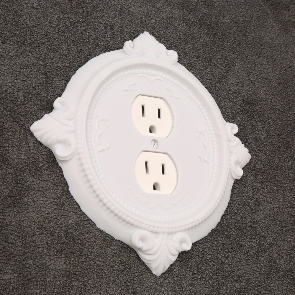 Cross-Border Retro Baroque Style Switch & Outlet Cover For French Luxury Style Home Wall Decor Scenario