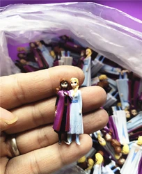 미니어처 엘사 안나 공주 만화 모델, 소녀 선물 인형, 장난감 인형, 미니어처, 어린이 기념품