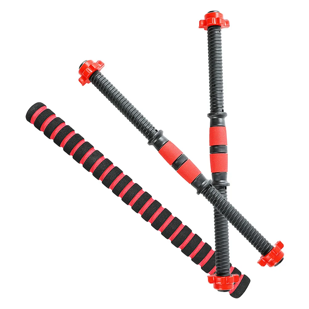 

1 set Dumbbell Bar Connector Rod Set Steel PVC Foam Non Slip Handle Barbell Rod Weightlifting Equipment Fitness