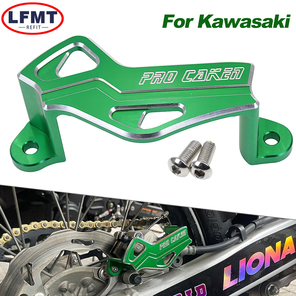Motorrad Hinten Bremsscheibe Sattel Schutz Schutz Für Kawasaki KX250F KX450F KX450 KLX450R KXF 250 450 KX 250F 450F 2004-2025